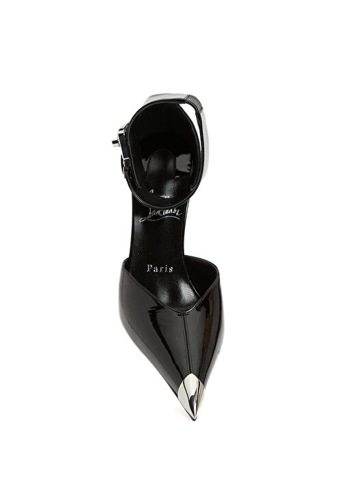 Lock Me Up Siyah Kadın Deri Topuklu Ayakkabı - Görsel 5