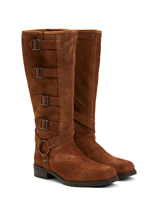 Taba Kadın Deri Çizme - Görsel 3