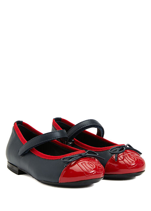 Mavi Kırmızı Deri Babet - Görsel 3