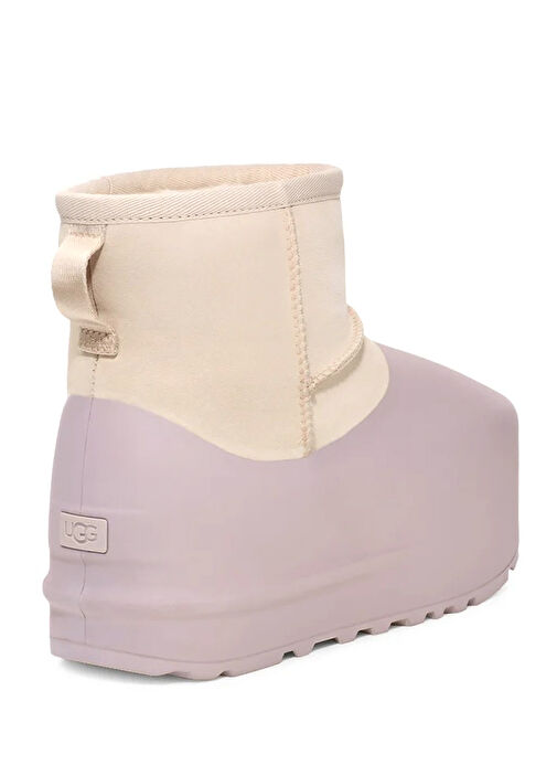 Classic Mini Pumped Molded Bej Kadın Süet Bot - Görsel 4