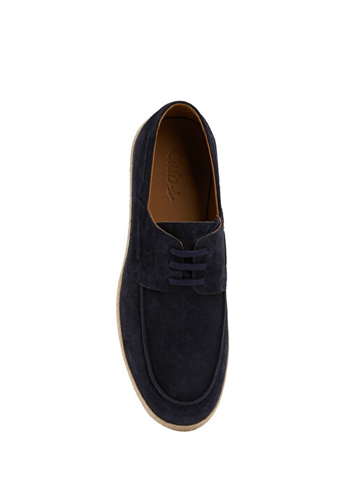 Lacivert Jüt Detaylı Erkek Süet Ayakkabı - Görsel 5