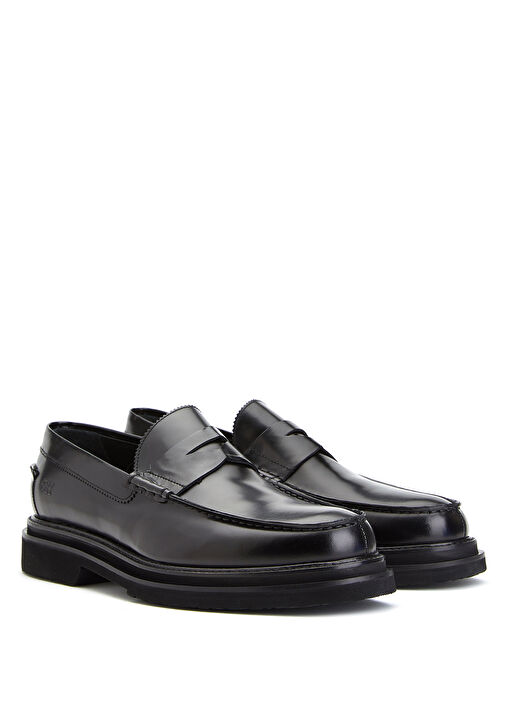 Siyah Erkek Deri Loafer - Görsel 3