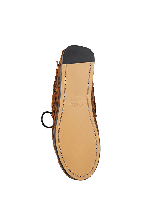 Fitza Leopar Desenli Kadın Süet Loafer - Görsel 6