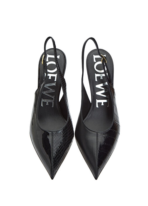 Loewe Loewe Ne Comic Siyah Deri Topuklu Ayakkabı Basketbol Ayakkabıları | Beymen Siyah - 5. görsel