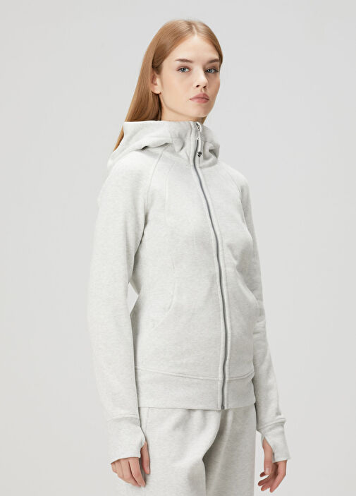lululemon - Scuba Full Zip Up Açık Gri Sweatshirt - Açık Gri
