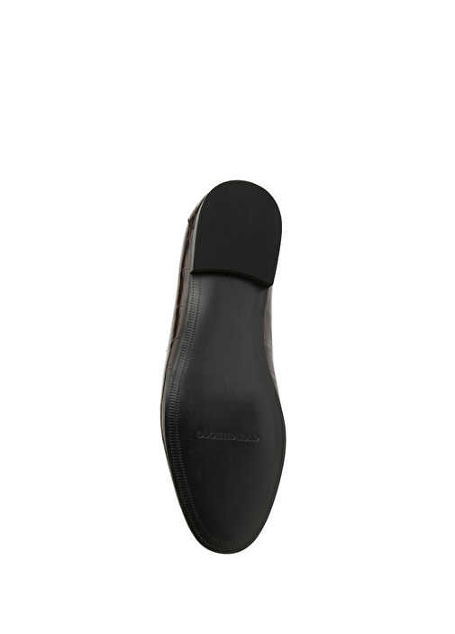 Kahverengi Kadın Deri Loafer - Görsel 6