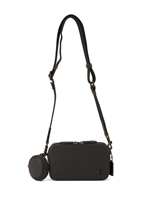 Charter Slim Siyah Erkek Deri Çanta