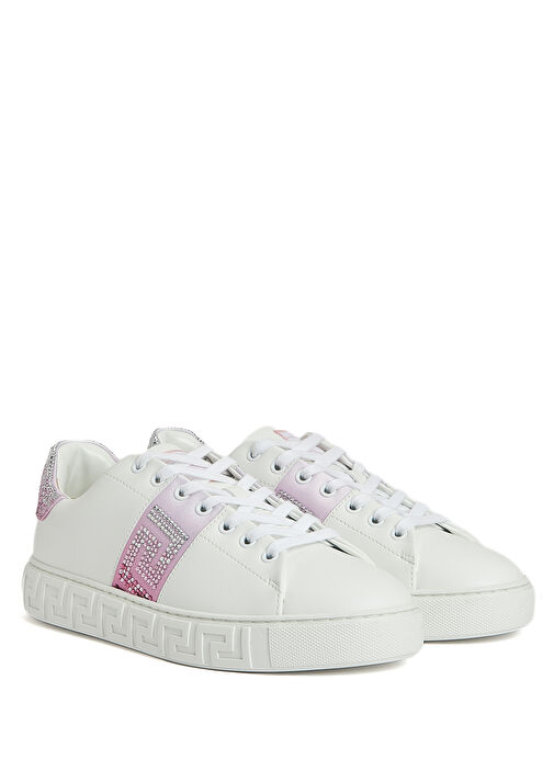 Pembe Beyaz Kadın Sneaker - Görsel 3