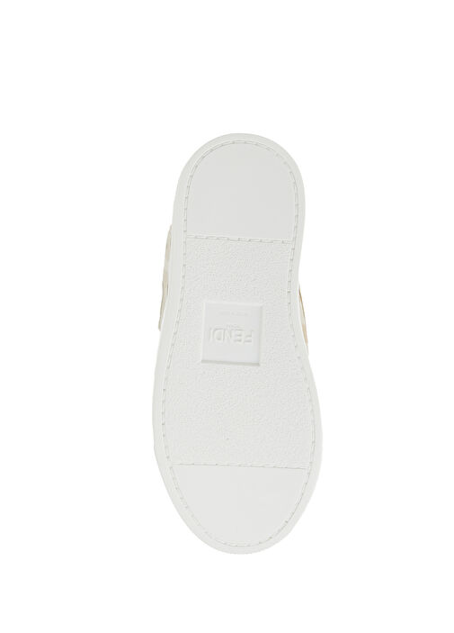 Bej Logo Desenli Unisex Çocuk Sneaker - Görsel 6