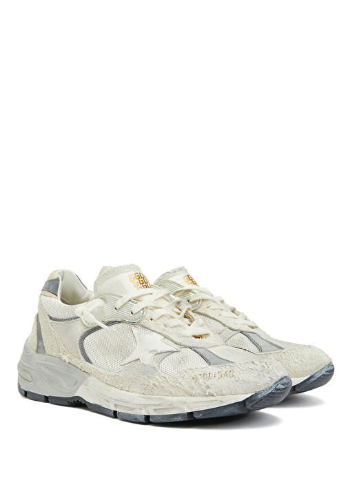 Dad Star Beyaz Silver Kadın Deri Sneaker - Görsel 3