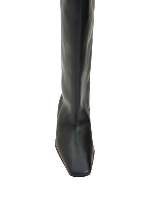 Siyah Kadın Deri Çizme - Görsel 5