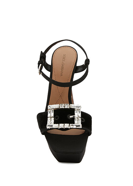 Siyah Platformlu Kadın Sandalet - Görsel 5