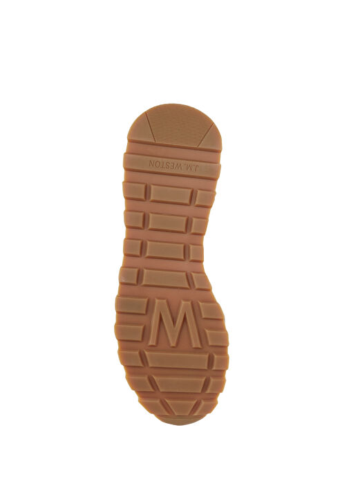 On My Way Ghillies Bej Erkek Deri Sneaker - Görsel 6