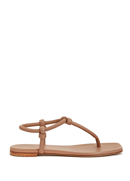 Pudra Kadın Deri Sandalet - Görsel 2