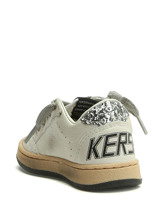 Ball Star Beyaz Unisex Çocuk Deri Sneaker - Görsel 3