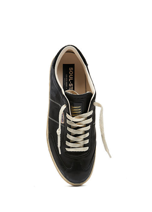 Soul Star Siyah Erkek Deri Sneaker - Görsel 5