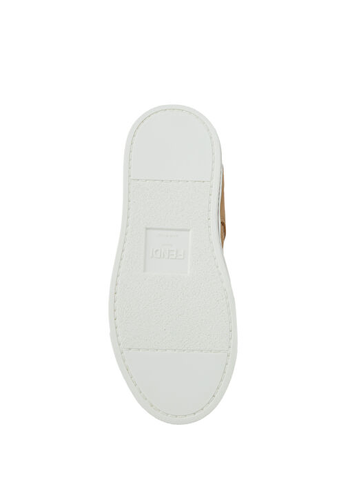 Kahverengi Çocuk Deri Sneaker - Görsel 6