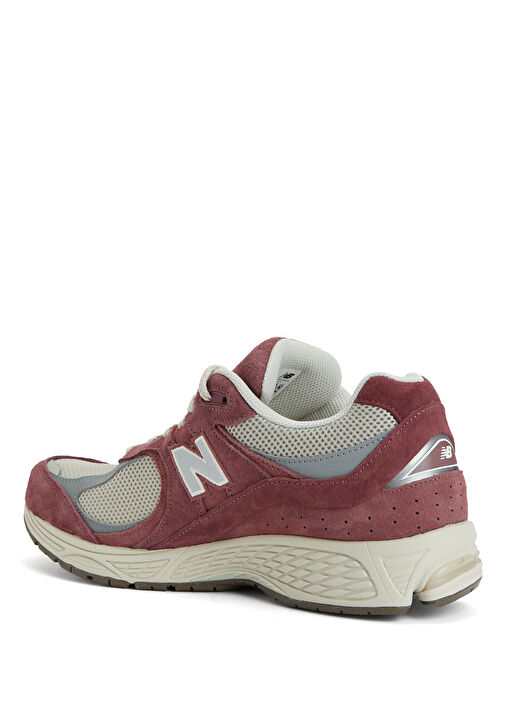 2002 Bordo Erkek Deri Sneaker - Görsel 4