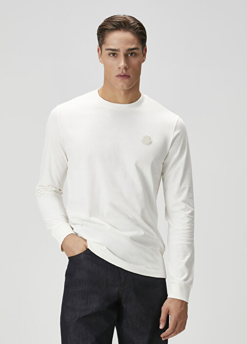 Moncler Beyaz Erkek Beyaz Uzun Kollu T-shirt 1775477 | Beymen