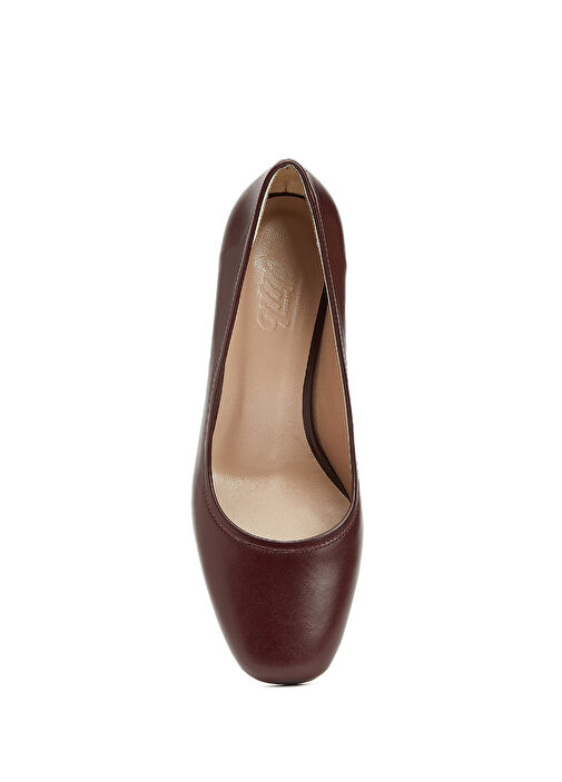 Koyu Bordo Kadın Deri Ayakkabı - Görsel 5