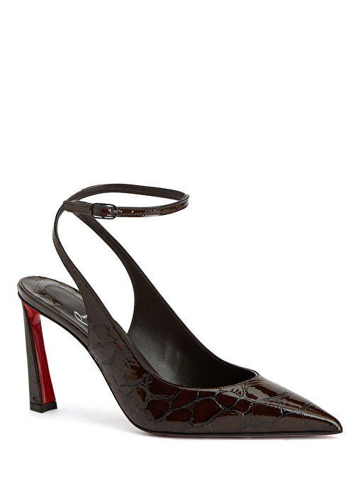 Condora Kahverengi Deri Topuklu Ayakkabı - Görsel 3