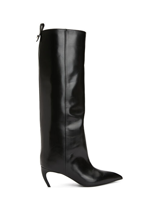 Siyah Kadın Deri Çizme - Görsel 2