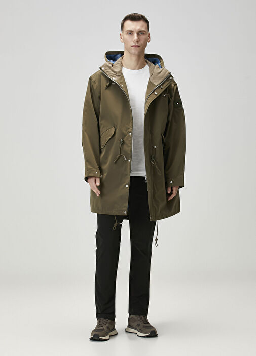 Tommy Hilfiger - Wet Weather Haki Kapüşonlu Parka - Haki