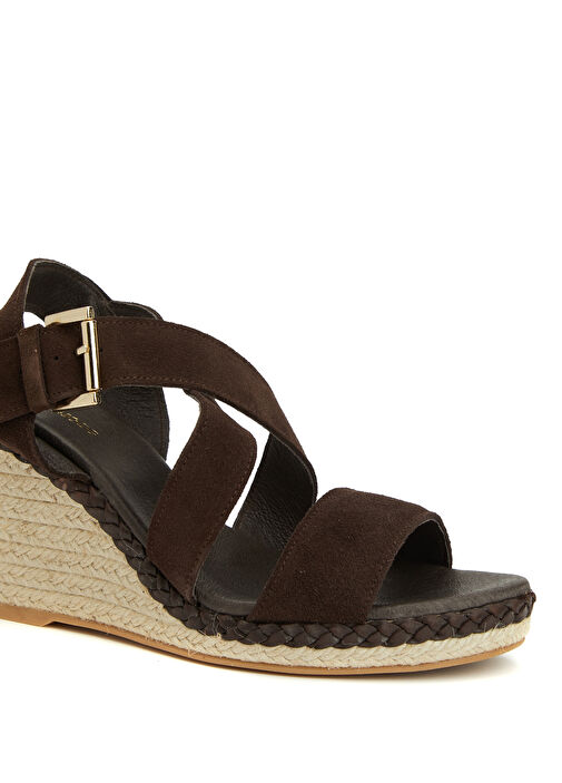 Acı Kahverengi Kadın Süet Espadril - Görsel 7