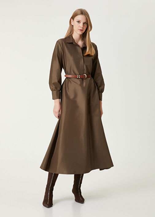 Beymen Club - Brown Maxi Shirt Dress