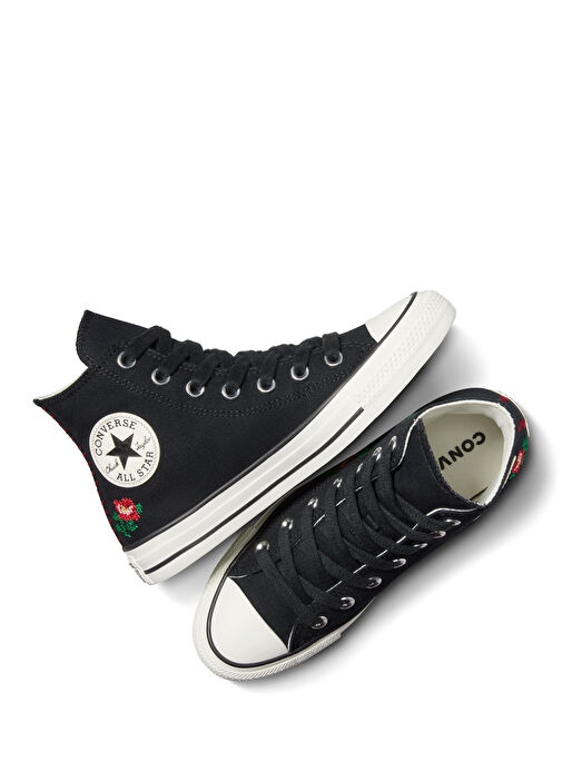 Chuck Taylor All Star Siyah Kadın Sneaker - Görsel 4