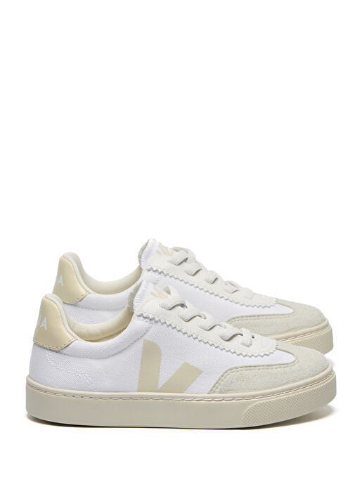 Small Volley Beyaz Çocuk Organik Pamuk Sneaker - Görsel 2