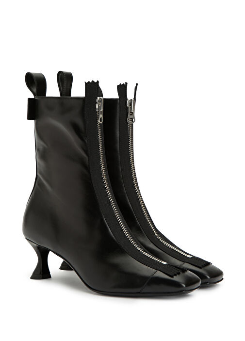 Siyah Kadın Deri Bot - Görsel 3
