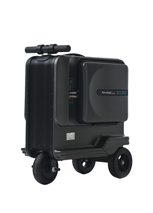 SE3T Siyah Kayıtlı Bagaj Elektrikli Binilebilir Scooter Valiz