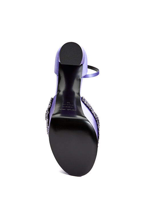 Evangelie Lila Kadın İpek Sandalet - Görsel 6