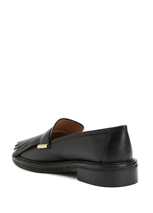 Carter Siyah Kadın Deri Loafer - Görsel 4