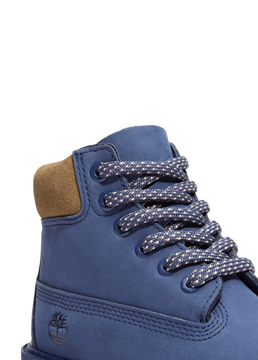 Premium 6 Inch Mavi Çocuk Deri Bot - Görsel 8