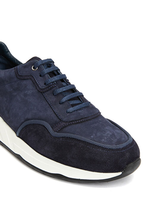 Lacivert Erkek Süet Sneaker - Görsel 6