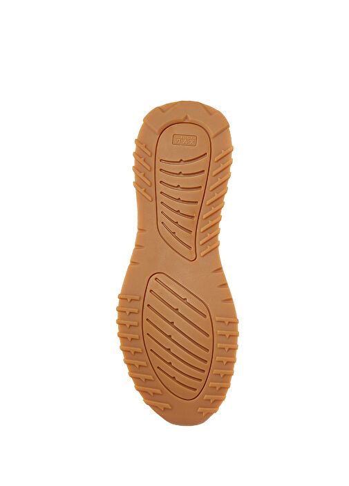 Bej Desenli Kadın Deri Sneaker - Görsel 6