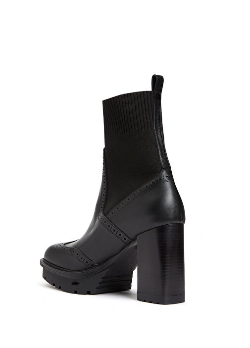 Siyah Kadın Deri Bot - Görsel 4
