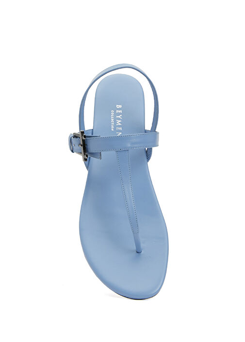 Mavi Kadın Deri Sandalet - Görsel 5
