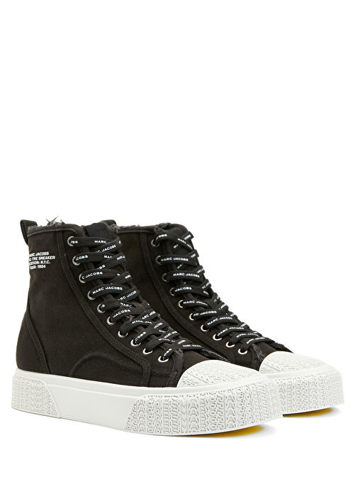 Siyah Logolu Kadın Sneaker - Görsel 3