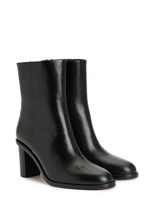 Siyah Kadın Deri Bot - Görsel 3