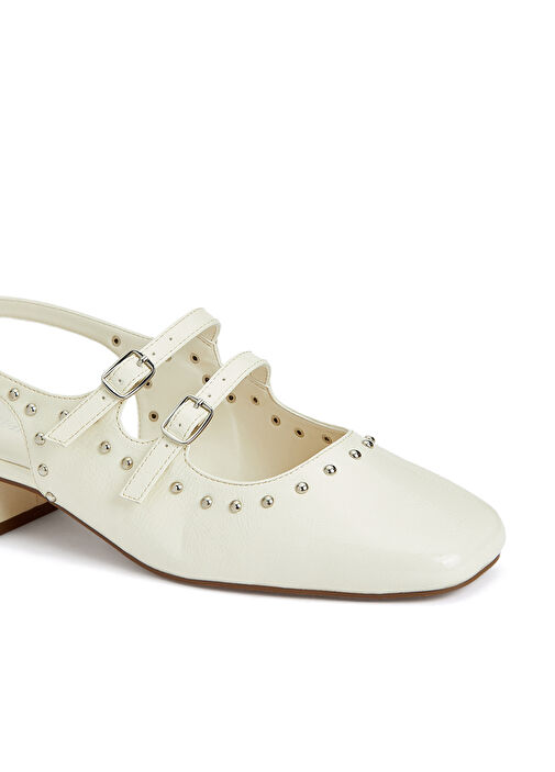 Kırık Beyaz Taşlı Babet - Görsel 7