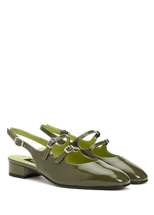 Peche Haki Kadın Deri Ayakkabı - Görsel 3