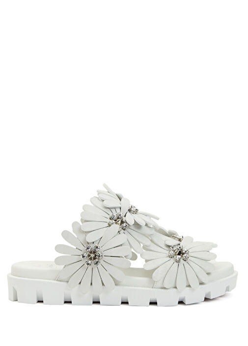 Beyaz Kadın Terlik - Görsel 2