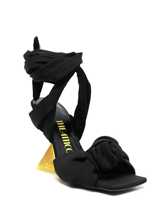 Duse Siyah Gold Kadın Sandalet - Görsel 3