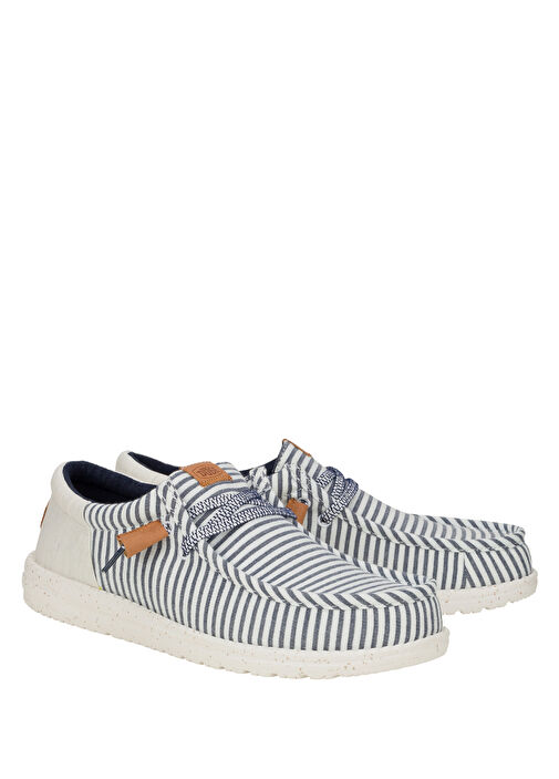 Wally Funk Nu Prep Mavi Çizgili Erkek Espadril - Görsel 3