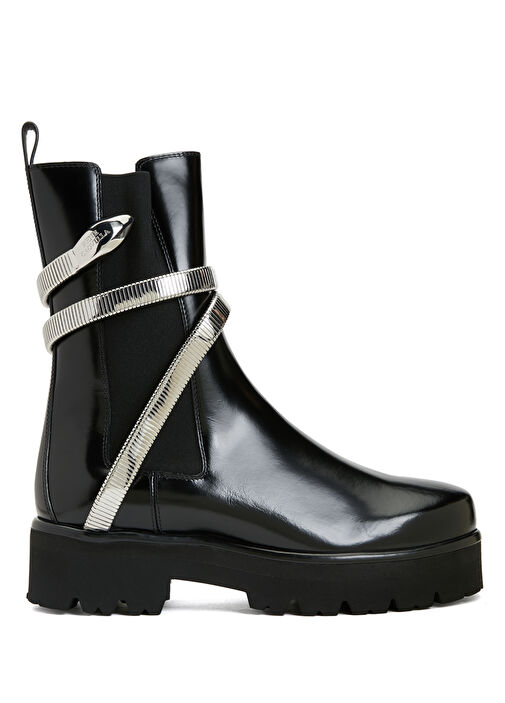 Juniper Siyah Kadın Deri Bot - Görsel 2