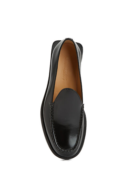 Siyah Erkek Deri Loafer - Görsel 5