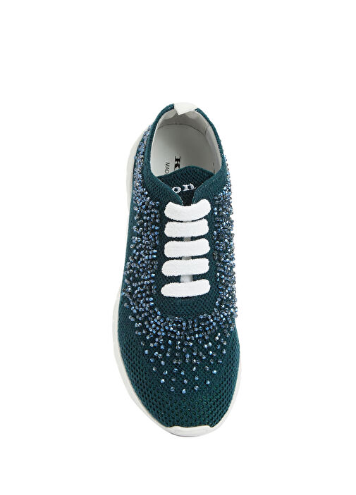 Yeşil Kadın Kaşmir Sneaker - Görsel 5